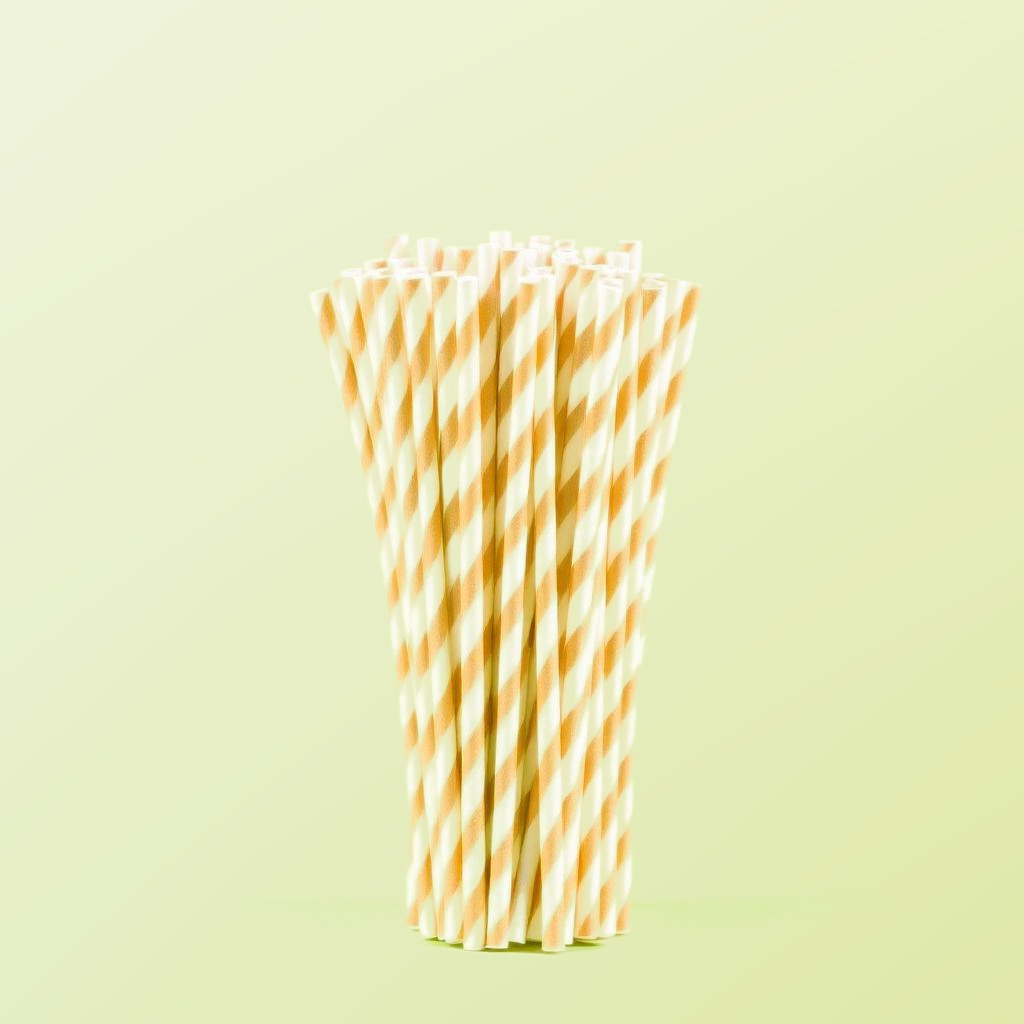 Paper Straws 200 × 6 mm